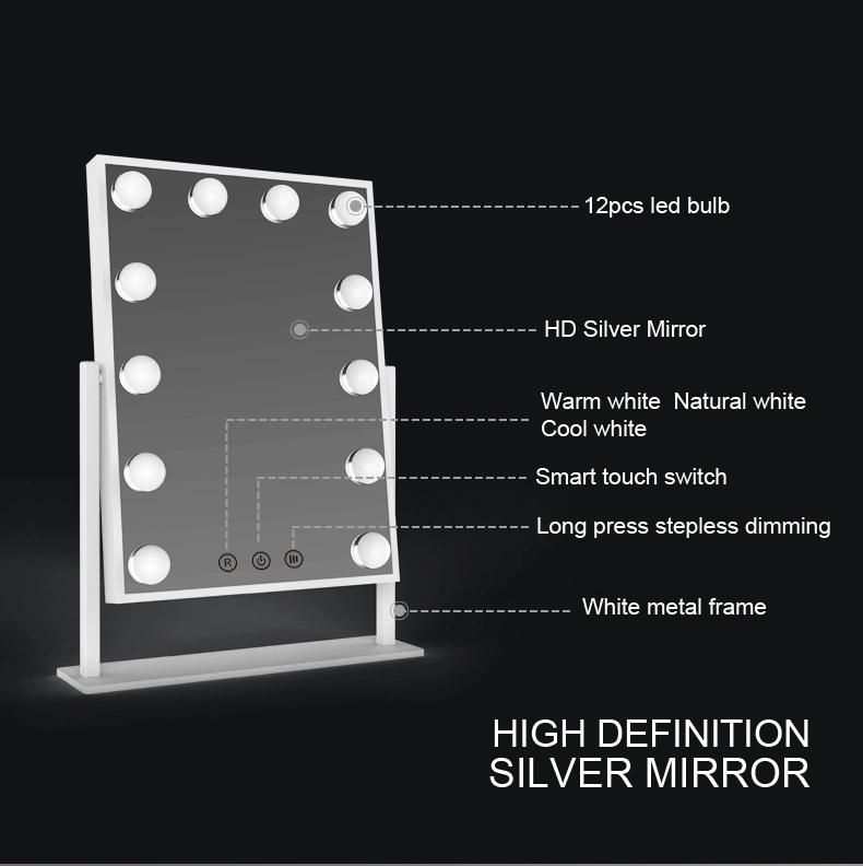 Factory Direct Hollywood Smart Bluetooth LED Makeup Mirror