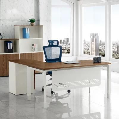 China Modern Office Furniture L Shape Wooden Office Table Desk