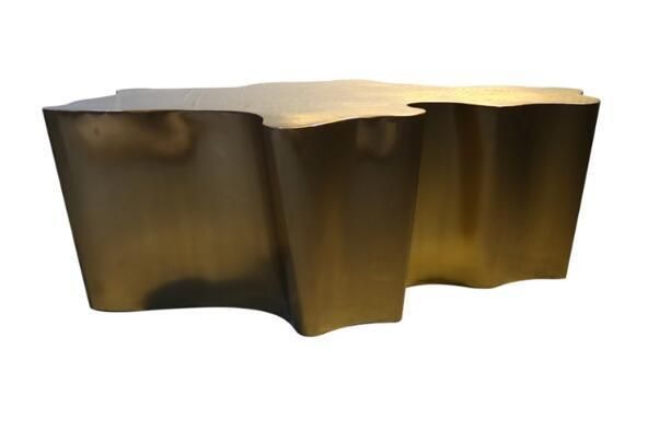 Modern Stainless Steel Unusual Root Tea Table