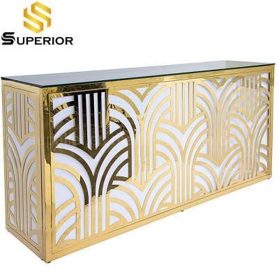 Wholesale White Glass Top Modern Bar Furniture Set