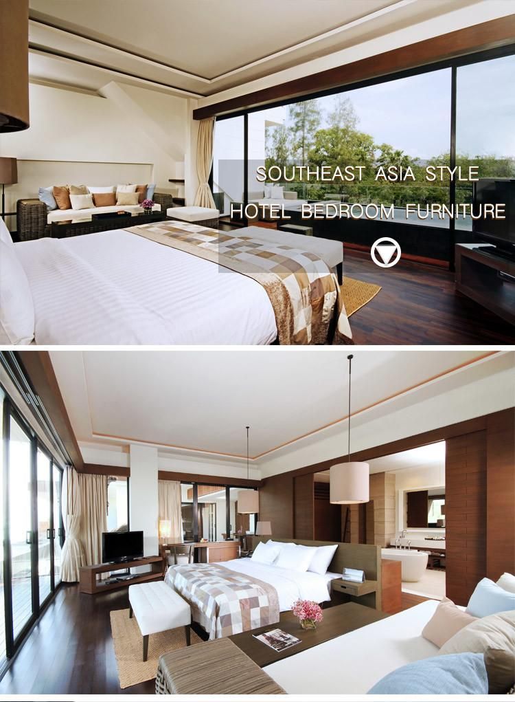 Modern 5 Star Hotel Manufacturer Luxury Style Wooden Furniture Bedroom Furniture Set