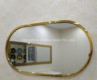 Home Decor Wall Mirror Framed Stainless Steel Bathroom Mirror Bath Mirror