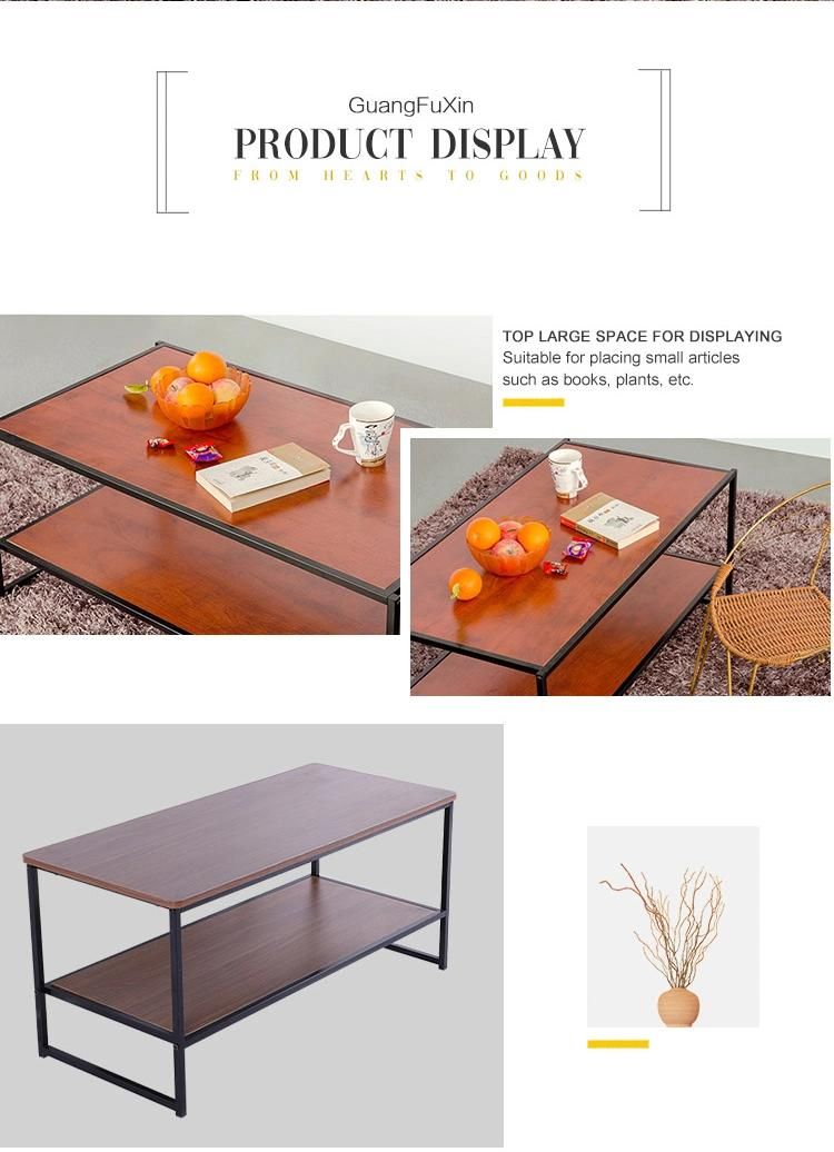 Factory Price Wooden Modern Tea Table Design for Living Room Furniture