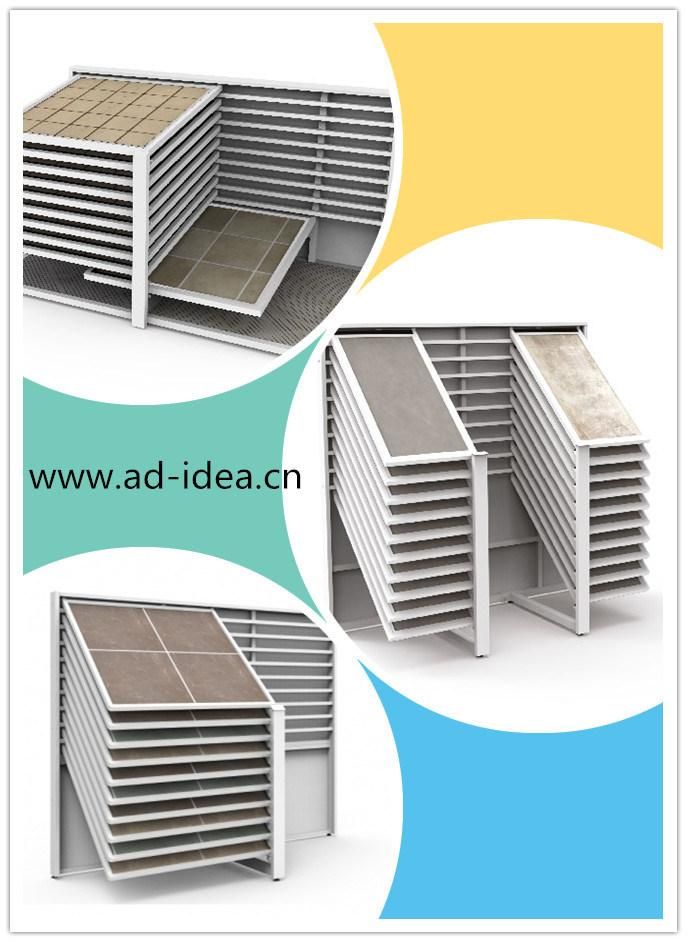 Modern Ceramics/Marble Flooring Tile Display Stands/Tile Rack Systems/Shelves/Rack for Bathroom Tile/Florida Tile/Tile Wall