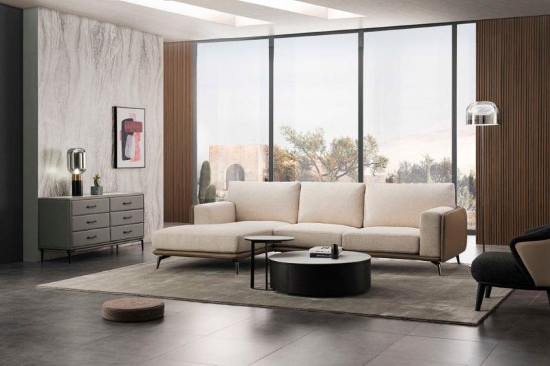 European Style Corner Modern Living Room Leather Sofa Set Furniture From Chinese Furniture