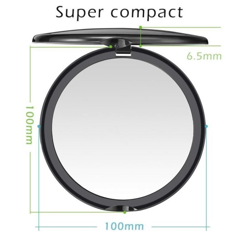 Round Double Sides 1X/10X Magnifying Pocket Mirror