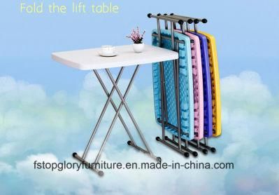 HDPE Quality Steel Outdoor Furniture Extendable Folding Table