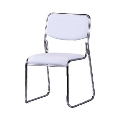 Office Outdoor Folding Furniture PU Leather Restaurant Wedding Metal Modern Banquet Chiavari Steel Dining Chair for Meeting Room