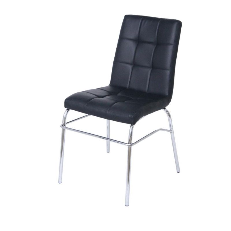 Hot Sale Modern Iron Tube with Chromed Surface Dining Chair