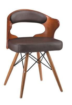 Modern New Design Wooden and Leather Leisure Chair Stool