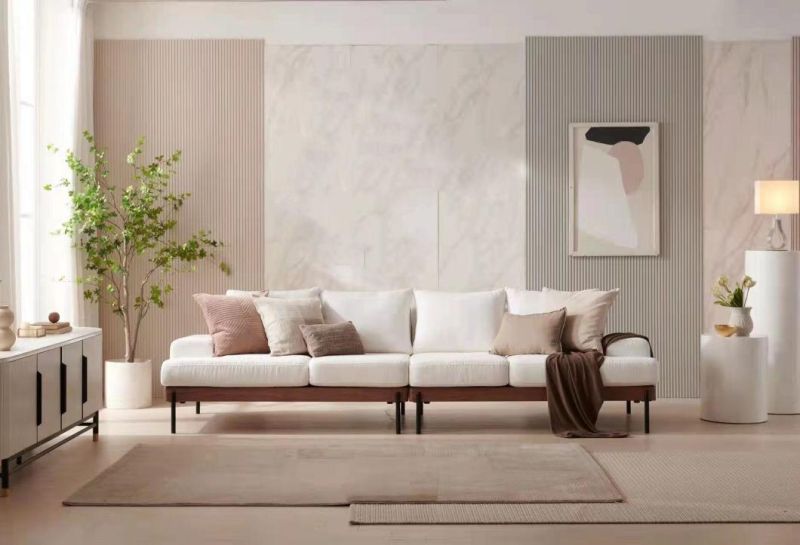 New Italian Luxury Style Modern Light Luxury Simple Design Sofa Set Living Room Furniture Sectional Sofa