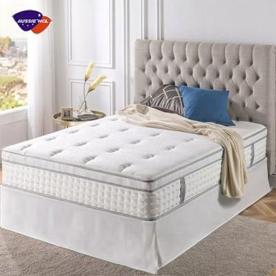 Premium Sleep Well Leland Koala Twin Single King Gel Memory Full Size Mattresses Rebonded Foam Spring Mattress