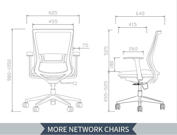 Hot Sales Cheap Ergonomic Executive Manager Mesh Modern Style Office Computer Desk Chair