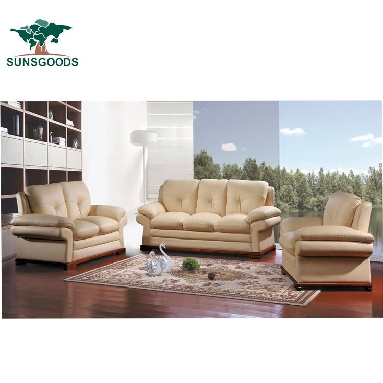 High Quality Modern Hotel Home Furniture Genuine Leather Sofa