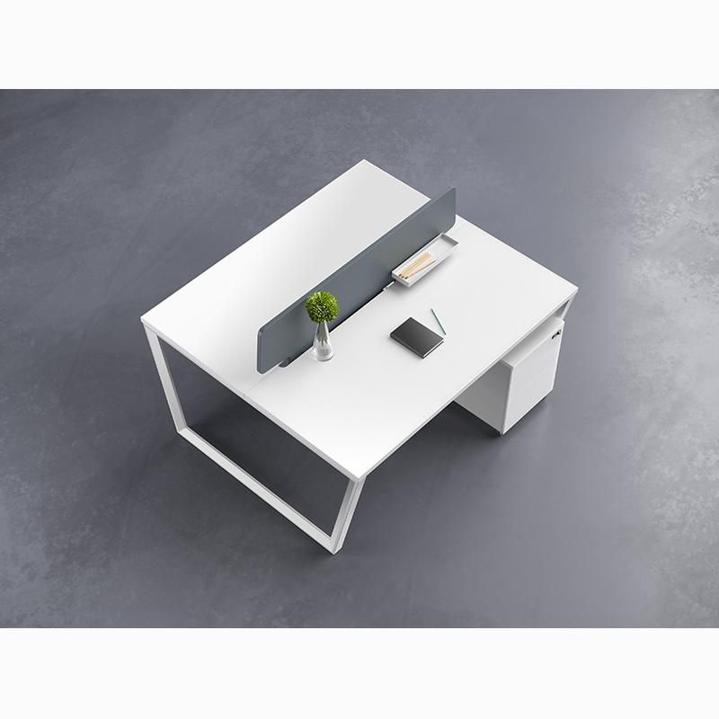 High Quality Modern Furniture White 2 Person Office Computer Desk