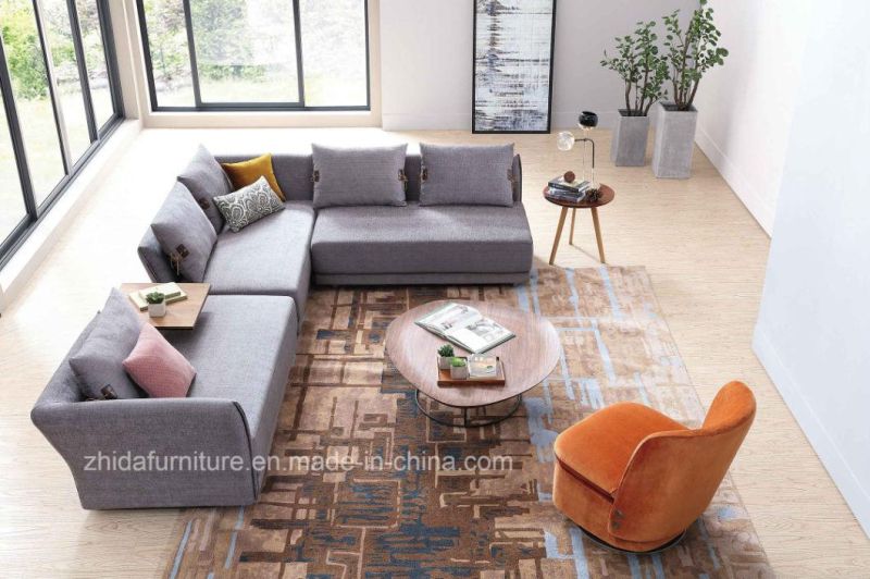 New Fabric Living Room Sectional Corner Sofa