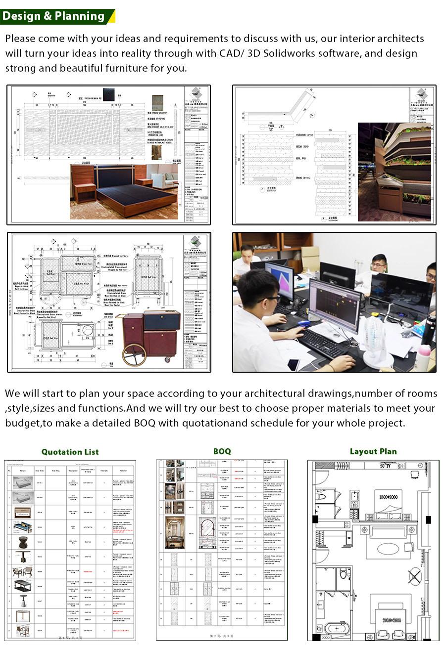 Factory Supplying Luxury Hotel Furniture FF&E Project Accept Customized