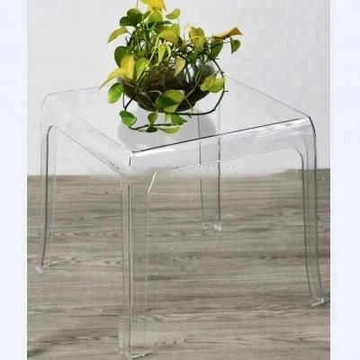 Transparent Hot Sale Modern Square Acrylic Coffee Tea Side Table