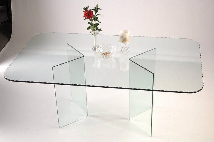 Safety Toughened/ Tempered Oval Glass Table Top for Sale