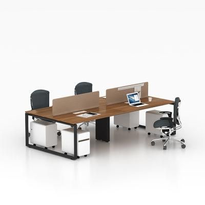 High Quality Fashion Design Standard New Model Modern Modular 4 Person Workstation Furniture