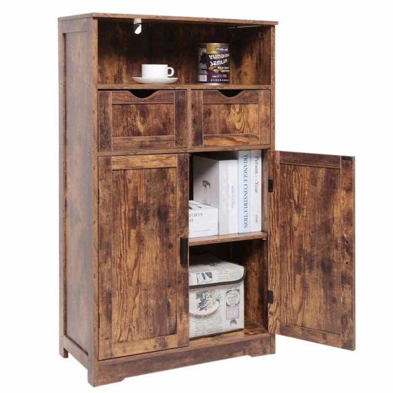 Living Room Cabinets, Home Office, Country Brown