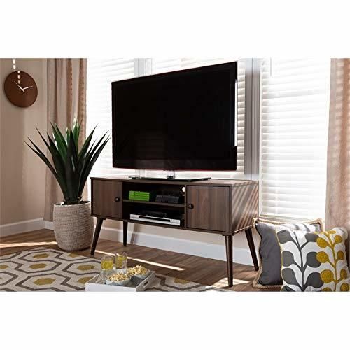 TV Stand Entertainment Center with Shelf and Storage