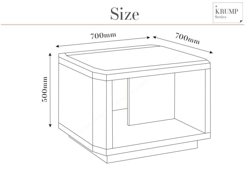 Luxury Modern Office Square End Table Furniture