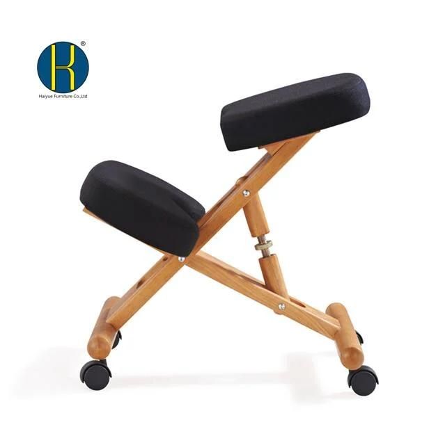 Wood Adjustbale Meditation Stool Kneeling Chair