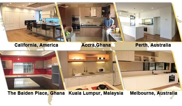 Professional Manufacturer Customized Modern Lacquer Kitchen Cabinets