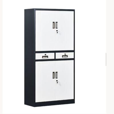 Modern Steel Office Cupboard Furniture with 2 Shelf 4 Door