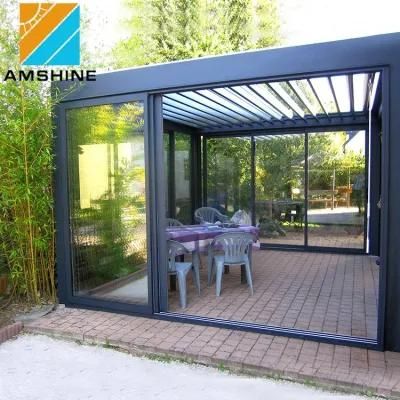 Customized Modern Motorized Pergola Outdoor Garden Patio Terrance Deck Cover Waterproof Aluminum Bioclimatic Louver Roof Gazebo