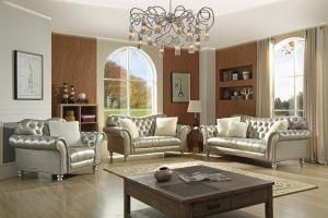 Living Room Furniture Modern Kd Back Leather Sofa