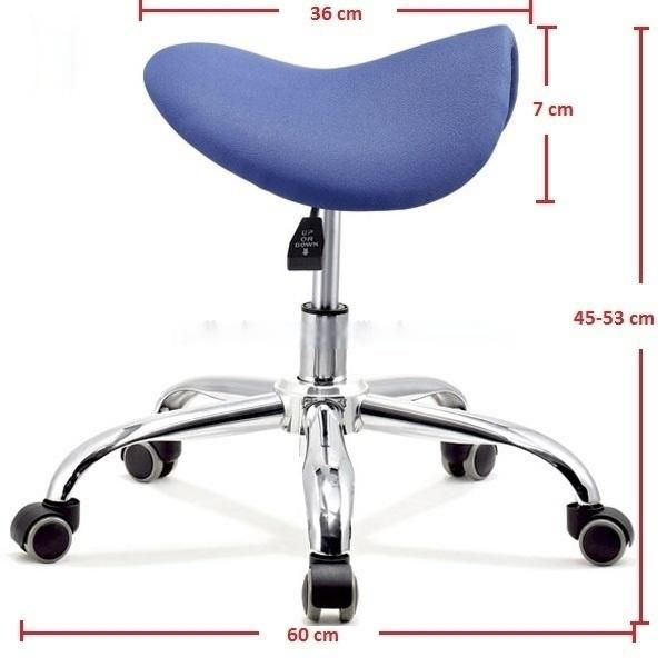 Simple Mechanism Saddle Chair Ergonomic Salon Saddle Stool