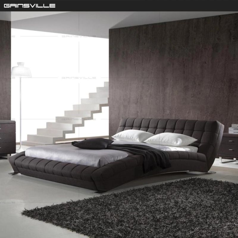 Hot Sale American Style Leather Bed for Bedroom Gc1697