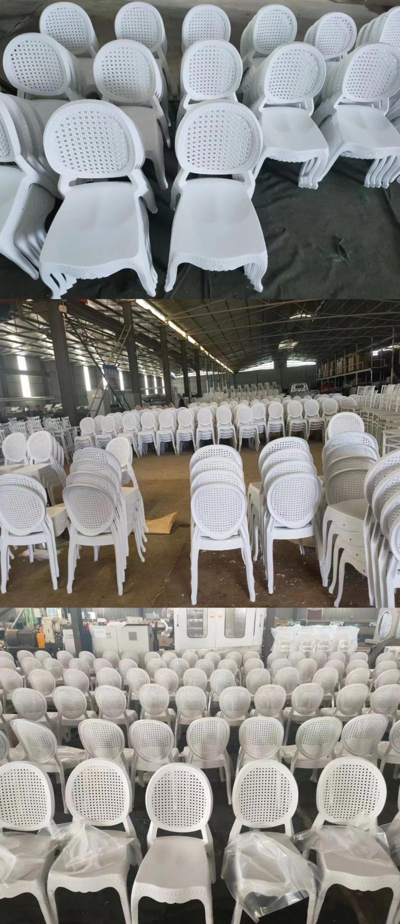 Wholesale Round Back Wedding Chairs Stacking Plastic Coffee Dining Garden Chair