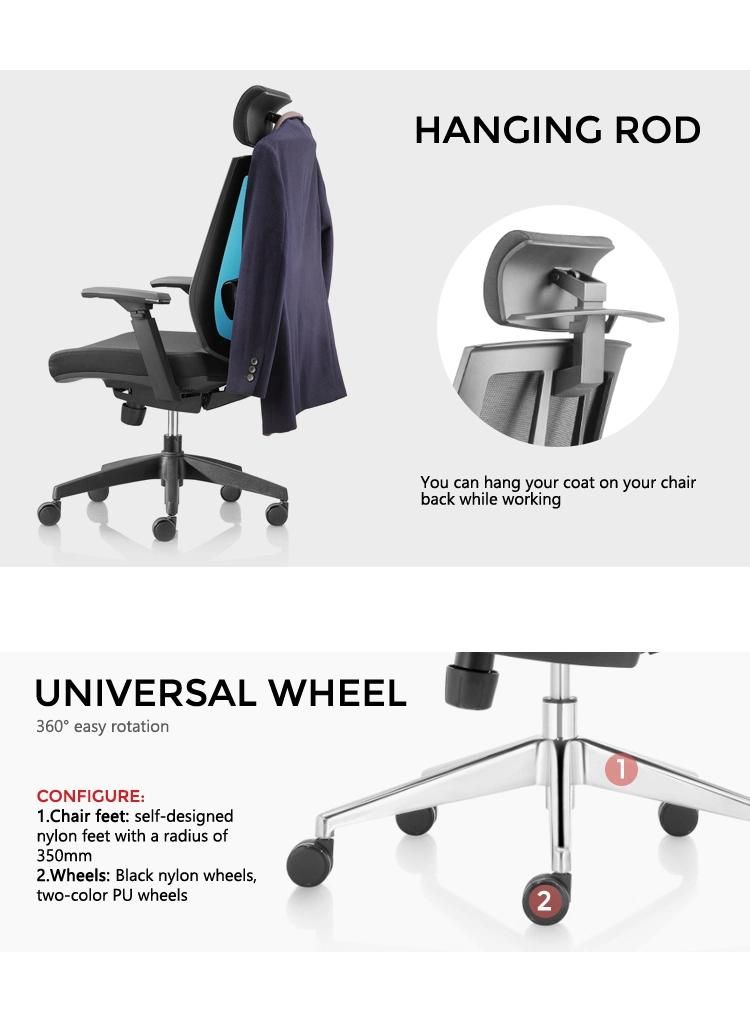 Modern High Quality Ergonomics Mesh Manager BIFMA Certificate Swive Office Chair