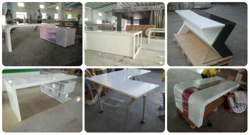 Special Design White Gloss Latest Design Office Desk