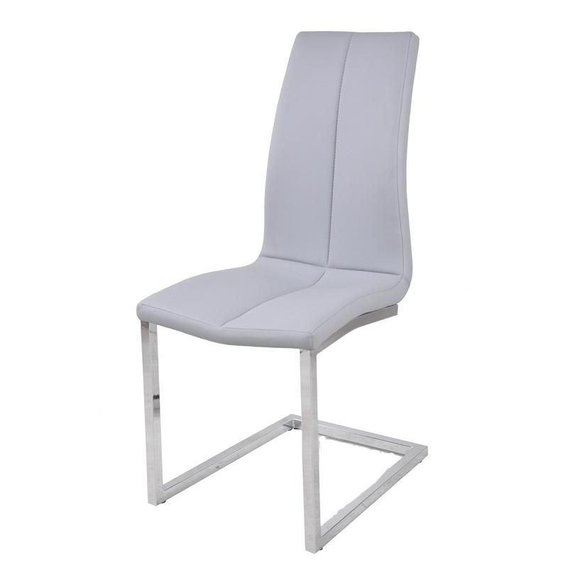 Modern Design Dining Room Armless Cheap PU Faux Leather Dining Chair