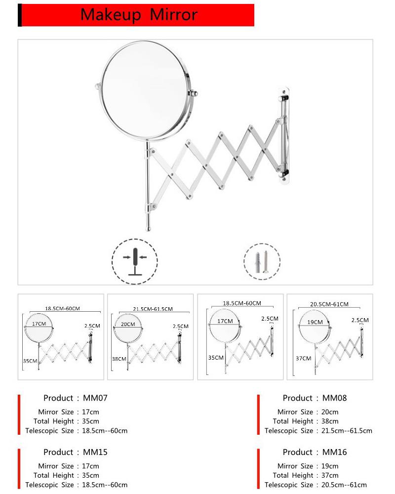 Customized Makeup Mirror Retro Desktop Dressing Table Mirror Hotel High-Definition Double-Sided Mirror Desktop Beauty Mirror