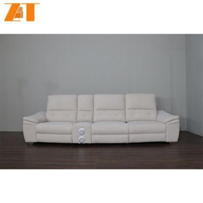 2021 China Factory Living Room Furniture Hot Sale Modern Nordic Smart Functional Sofa Set with Speaker USB Fabric Sofas