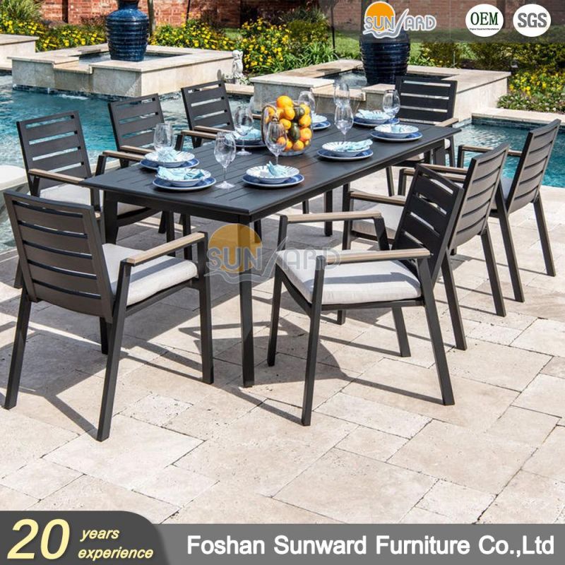 Metal Aluminum Balcony Courtyard Cafe Leisure Outdoor Dining Patio Furniture