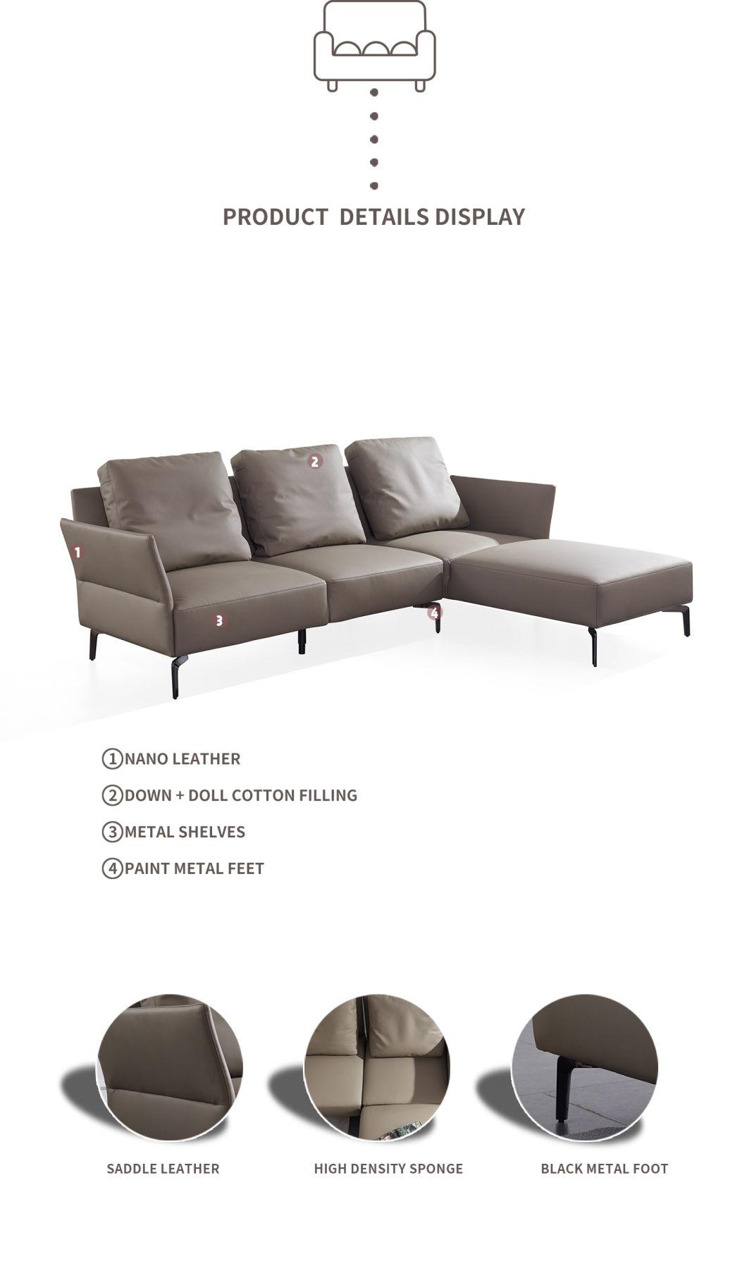 2020 Design High Quality Technology Nano Leather Modern Sofa Furniture