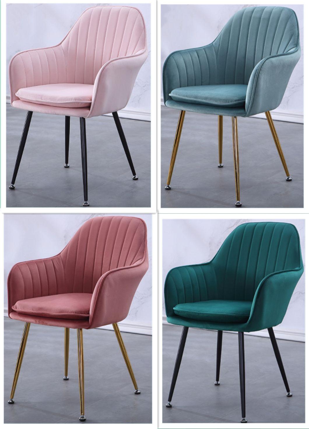 New Design Dining Chairs Modern Upholstery Chair Metal Home Furniture Leather Chairs