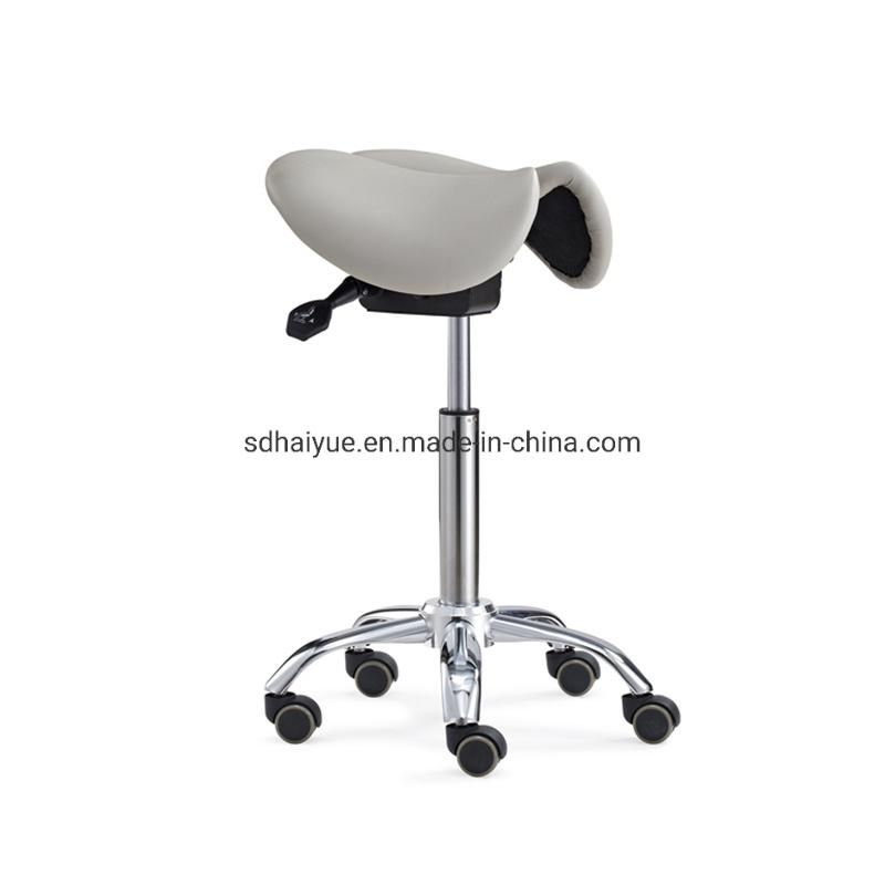 Ergonomic Split Two Seat Swing Saddle Stool