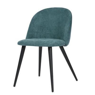 Upholstered Dining Room Chair Modern Luxury Furniture Button Tufted Fabric Velvet Dining Chair