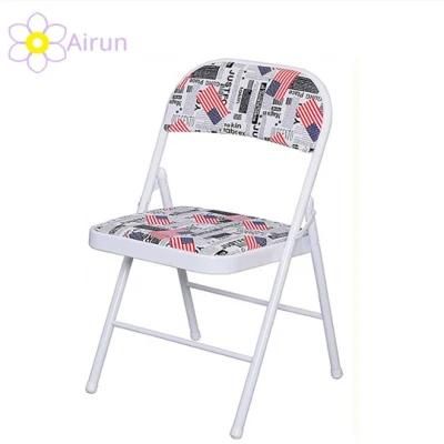 Cheap Factory Supply Portable Padded Black Folding Chair for Living Room Office Furniture