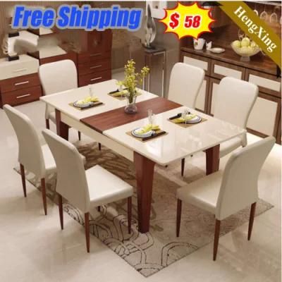 Rectangle Modern Style Home Restaurant Living Room Factory Wholesale Furniture Wooden Set Hot Sale Modern Dining Table