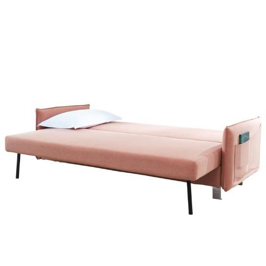 Ajustable Modern Pink Functional Living Room Fabric Sofa