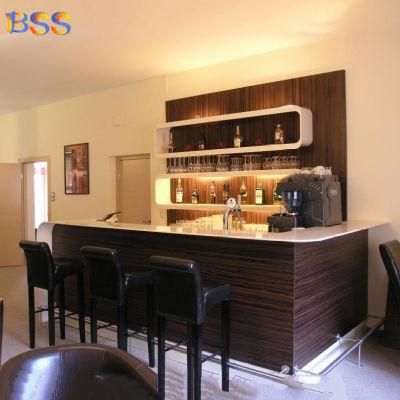 Tea Wine Bar Modern Drink Juice Bar Counter with Stools