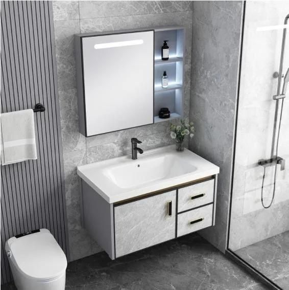 Nordic Modern Simple Rock Board Basin Bathroom Cabinet Toilet Wash Table Light Luxury Sink Wash Basin